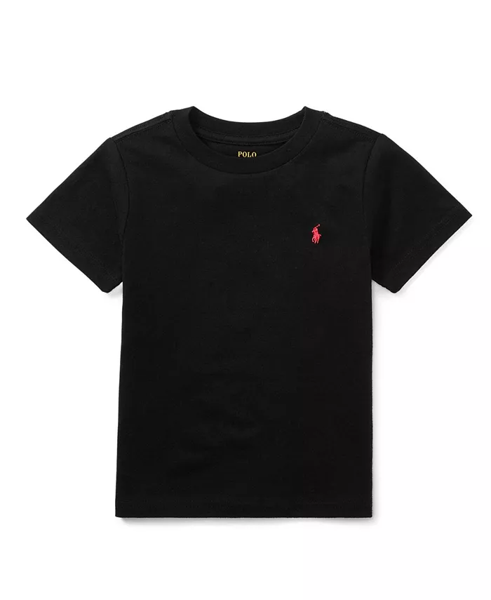 Футболка для малышей и мальчиков из хлопкового джерси Polo Ralph Lauren, черный