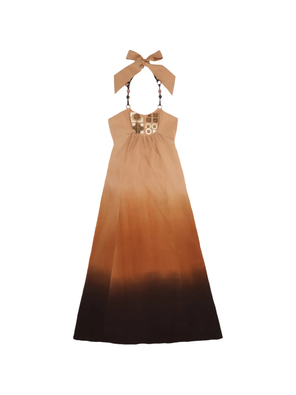 

Миди-платье Anfitrite с деграде Fortela, бежевый