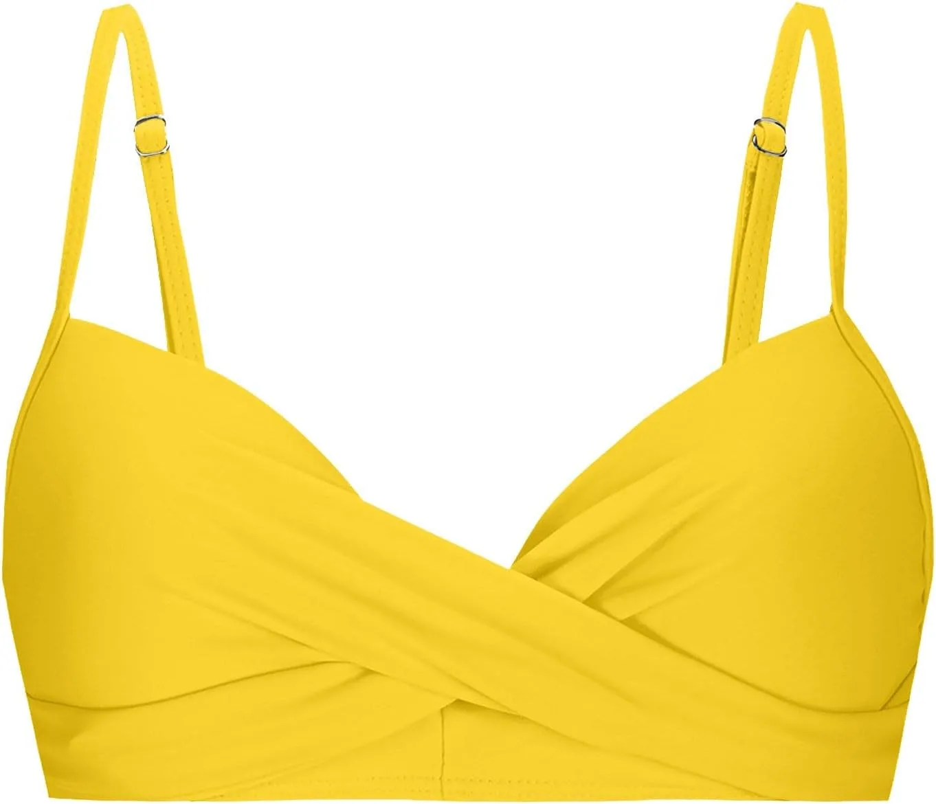 Женский топ бикини Push Up с V-образным вырезом и косточками — фото 4
