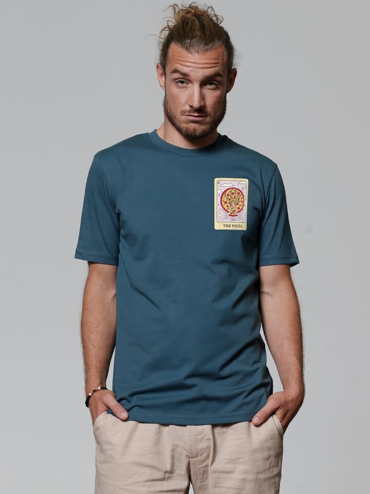 

Футболка wat Apparel T-Shirt Tarot The Pizza, цвет Petrol