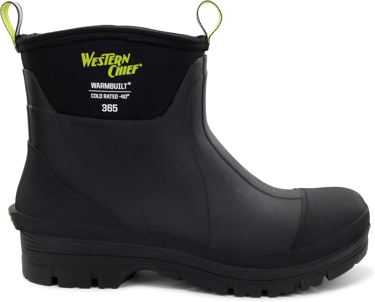 Унисекс зимние ботинки Western Chief 365 из неопренa для мужчин и женщин - морозоустойчивые, бесшовная водонепроницаемая резина, противоскользящая подошва, обувь для активного отдыха в любую погоду, черный — фото 2