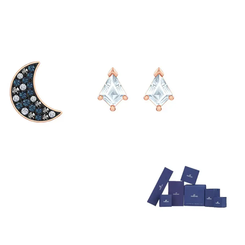 

Серьги-кольца с искусственными кристаллами для женщин Swarovski