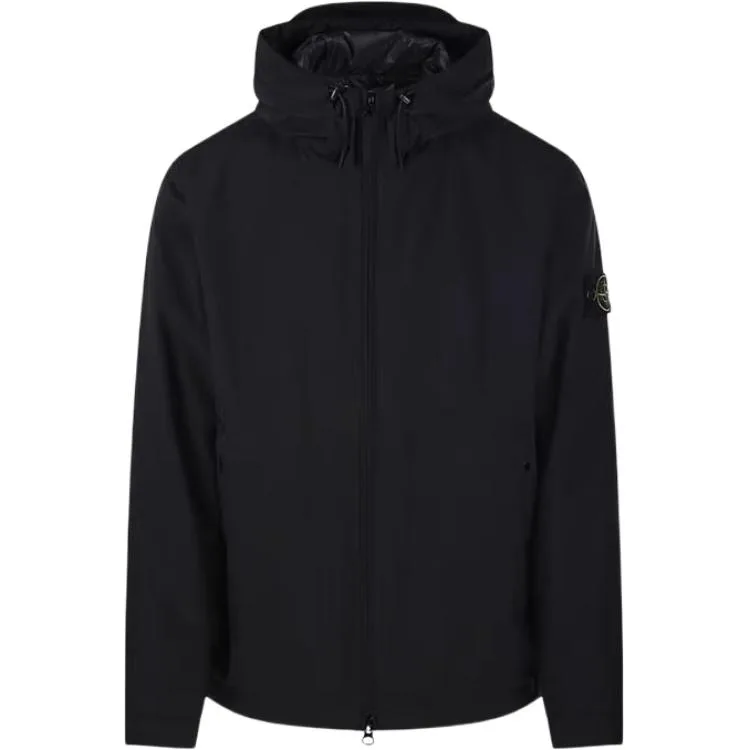 Мягкая толстовка с капюшоном STONE ISLAND, черный