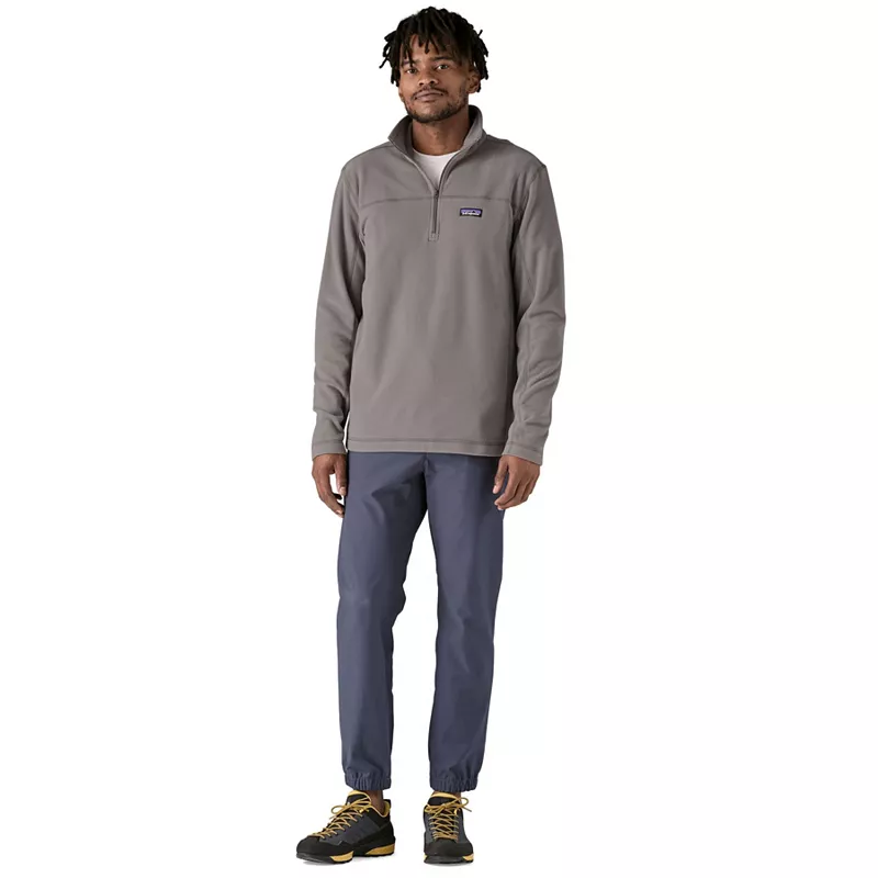 

Мужской пуловер Patagonia с молнией 1/4 размера Micro D, цвет Feather Grey