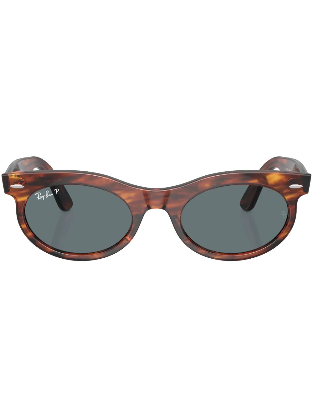 

Солнцезащитные очки Wayfarer Oval в овальной оправе Ray-Ban, коричневый