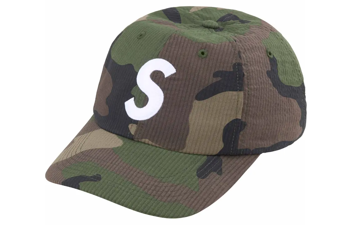 

Кепка Supreme Seersucker S Logo, камуфляжный