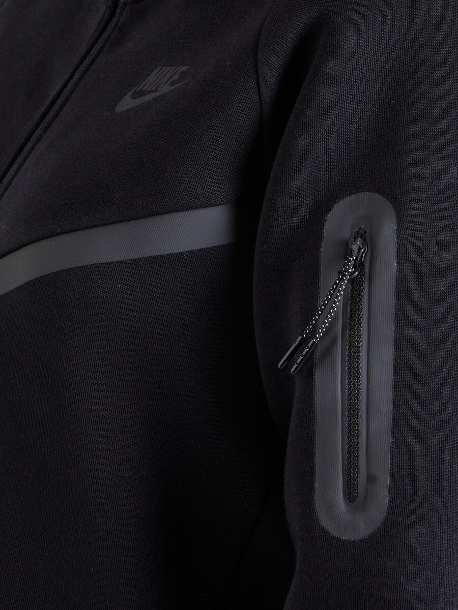 Толстовка с капюшоном на молнии Nike Sportswear TECH FLEECE 2, черный — фото 3