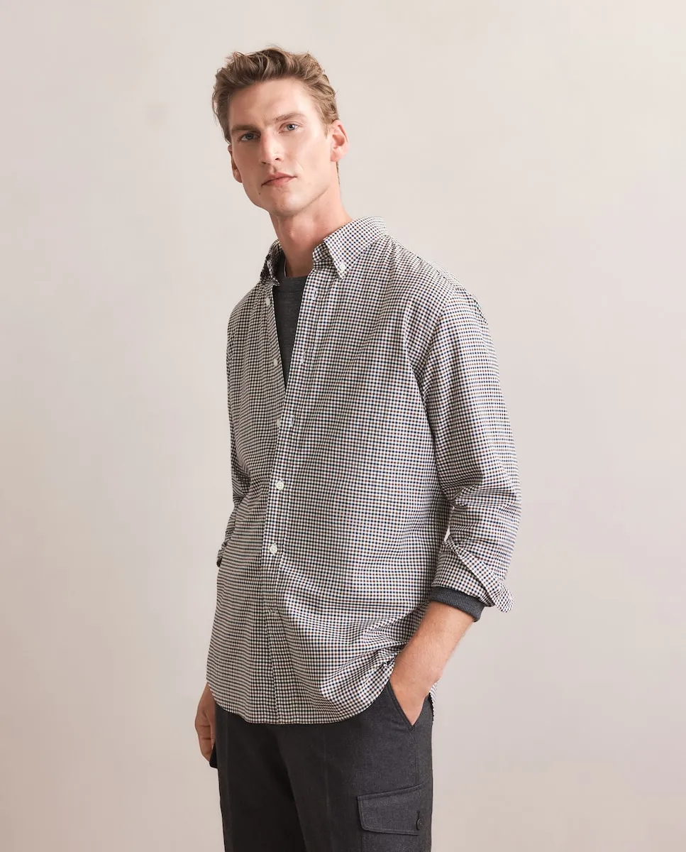 

Мужская спортивная рубашка с длинным рукавом Emidio Tucci, коричневый