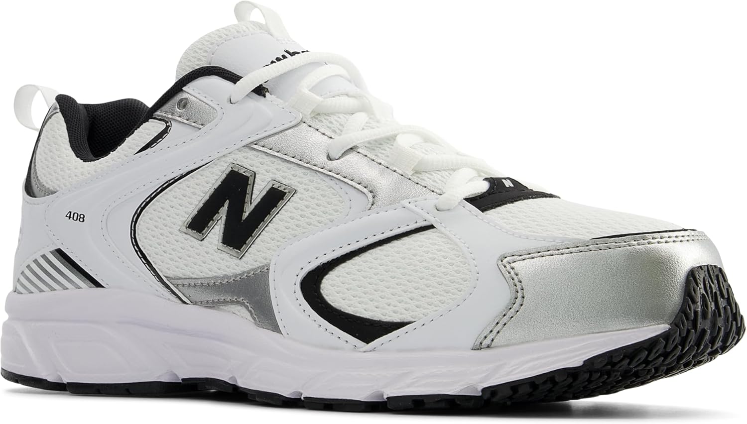 Мужские кроссовки New Balance 408 V1, белый/черный — фото 3