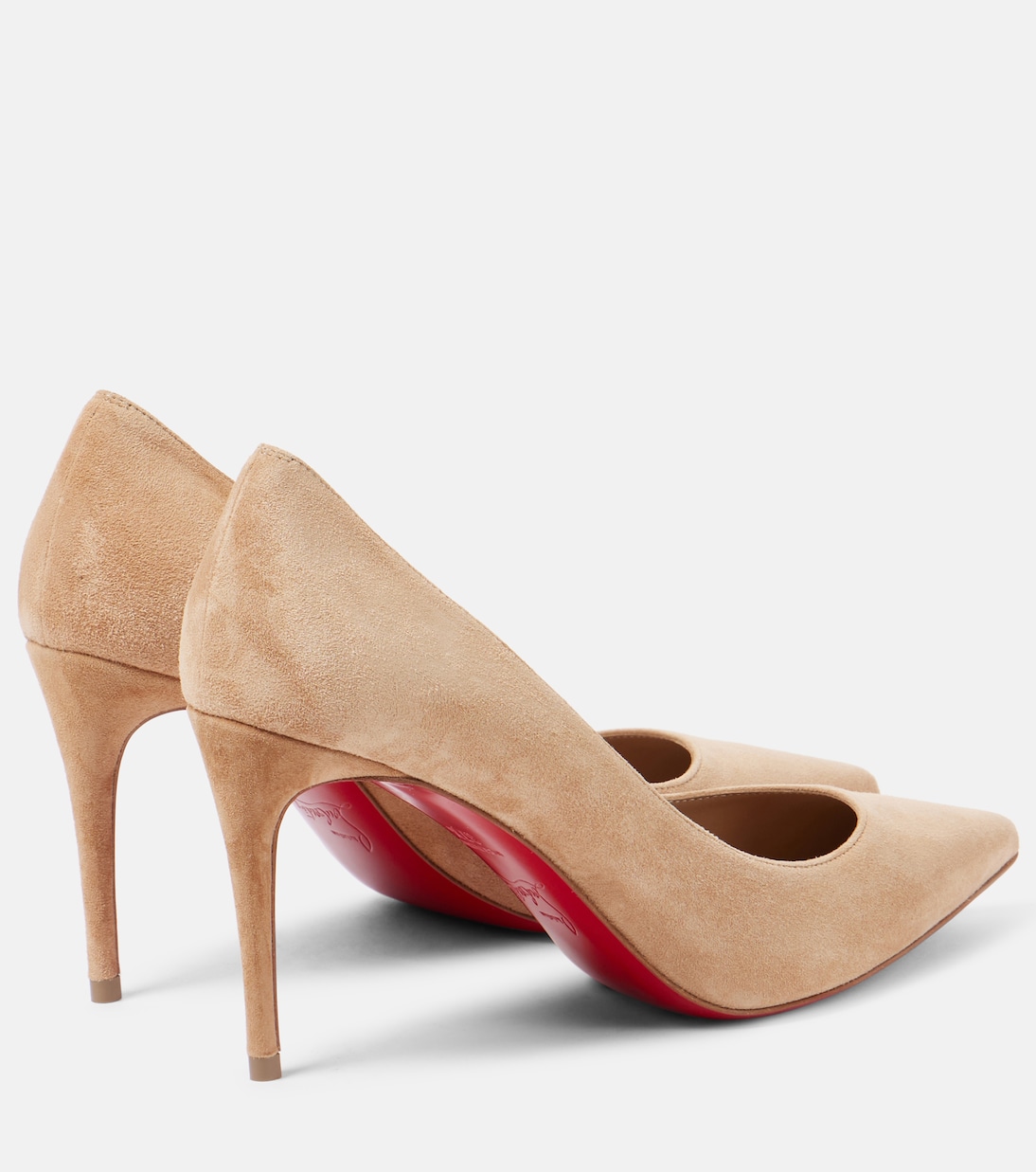 Туфли Kate 85 из замши Christian Louboutin, Lionne/ Lin Lionne — фото 2