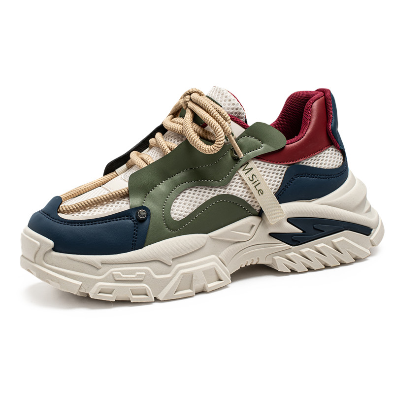 

Низкие массивные кроссовки мужские King Jinmai, Beige Green