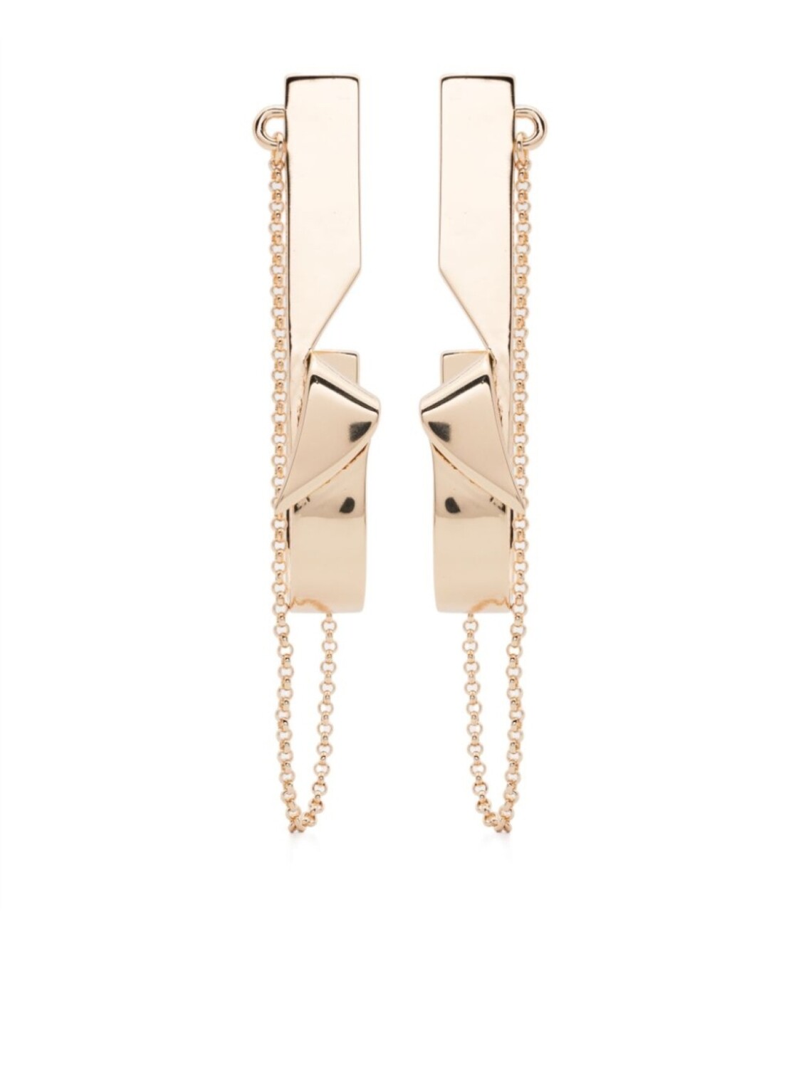 

Сложенные серьги Eddie Borgo, золотой