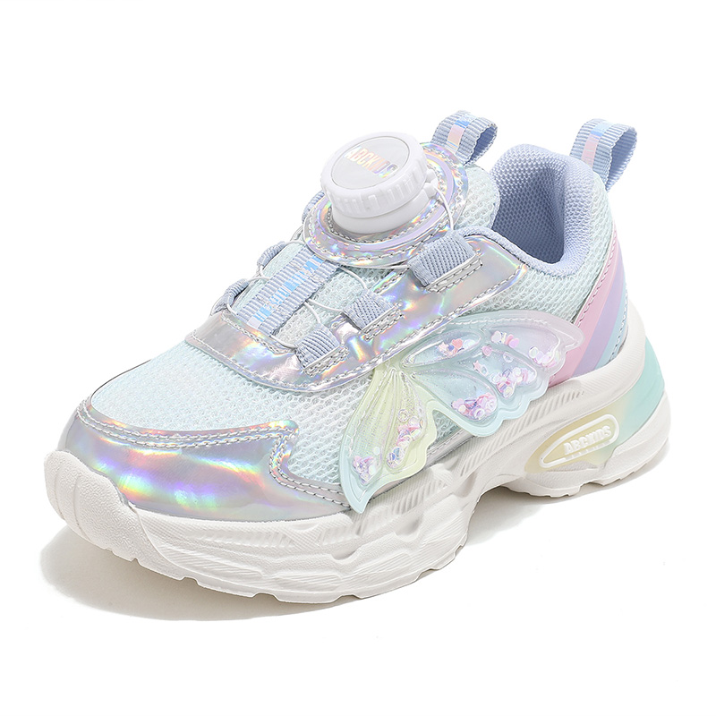 

ABC KIDS Детские кроссовки с низким верхом, амортизирующие, износостойкие, серебристо-голубые