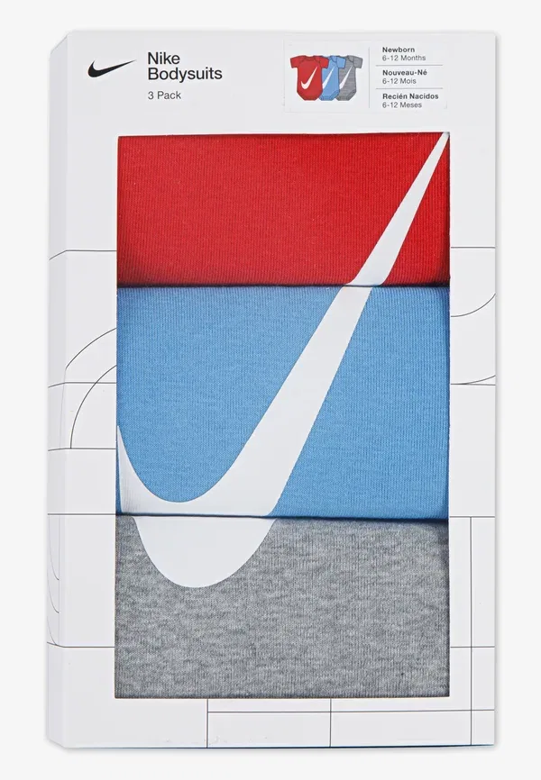 Комплект из 3 боди Nike Sportswear, university red, университетский красный — фото 3