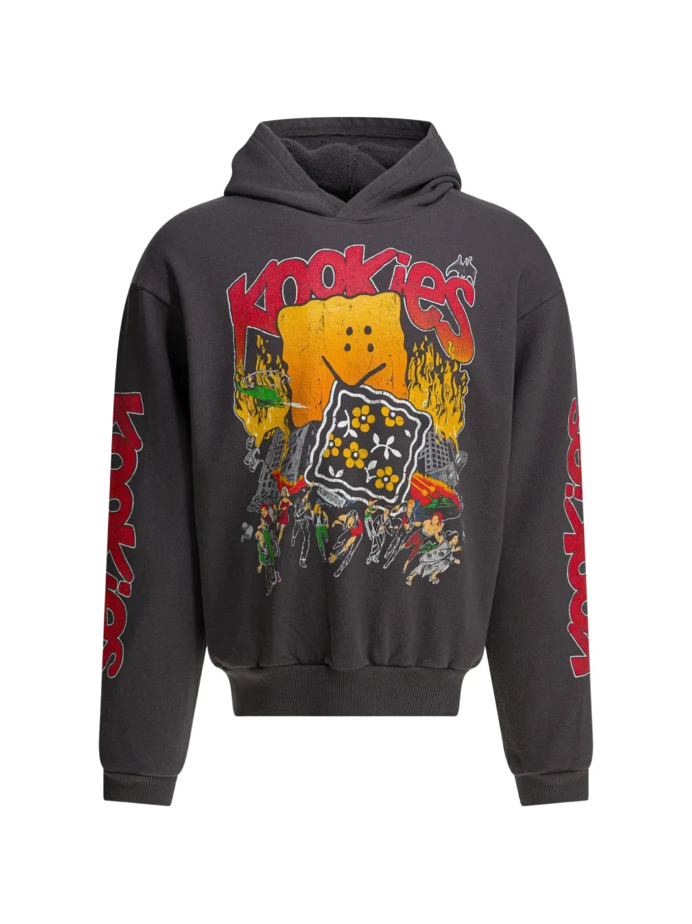 

Худи с графическим принтом Kapital, серый