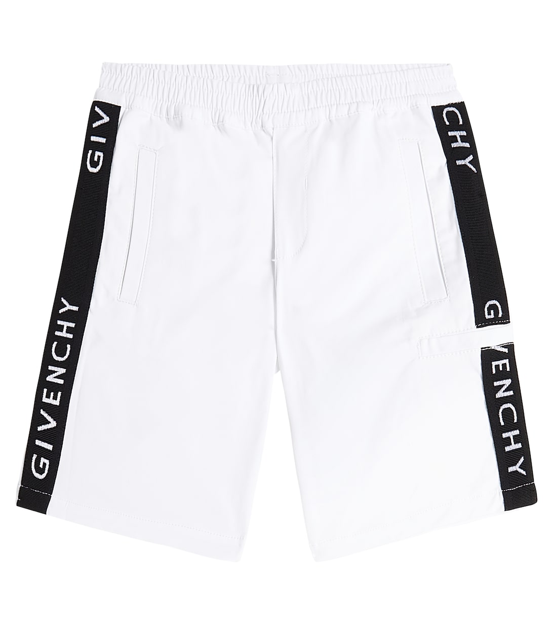 

Бермуды из хлопковой смеси с логотипом Givenchy Kids, белый