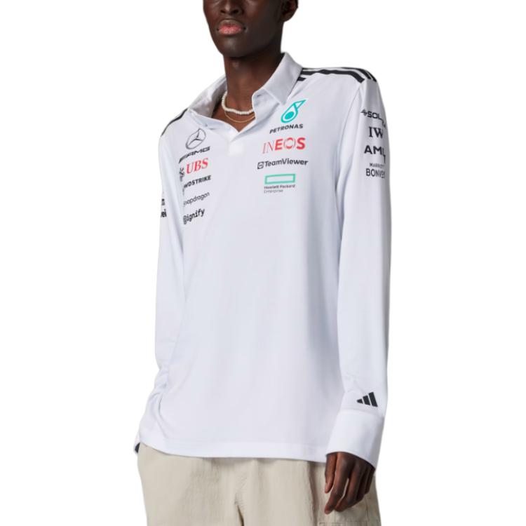 Free Shipping With AdiClub Mercedes Adidas, белый/черный — фото 3