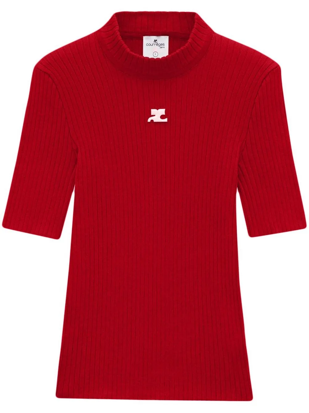 

Свитер Reedition в рубчик Courrèges, красный