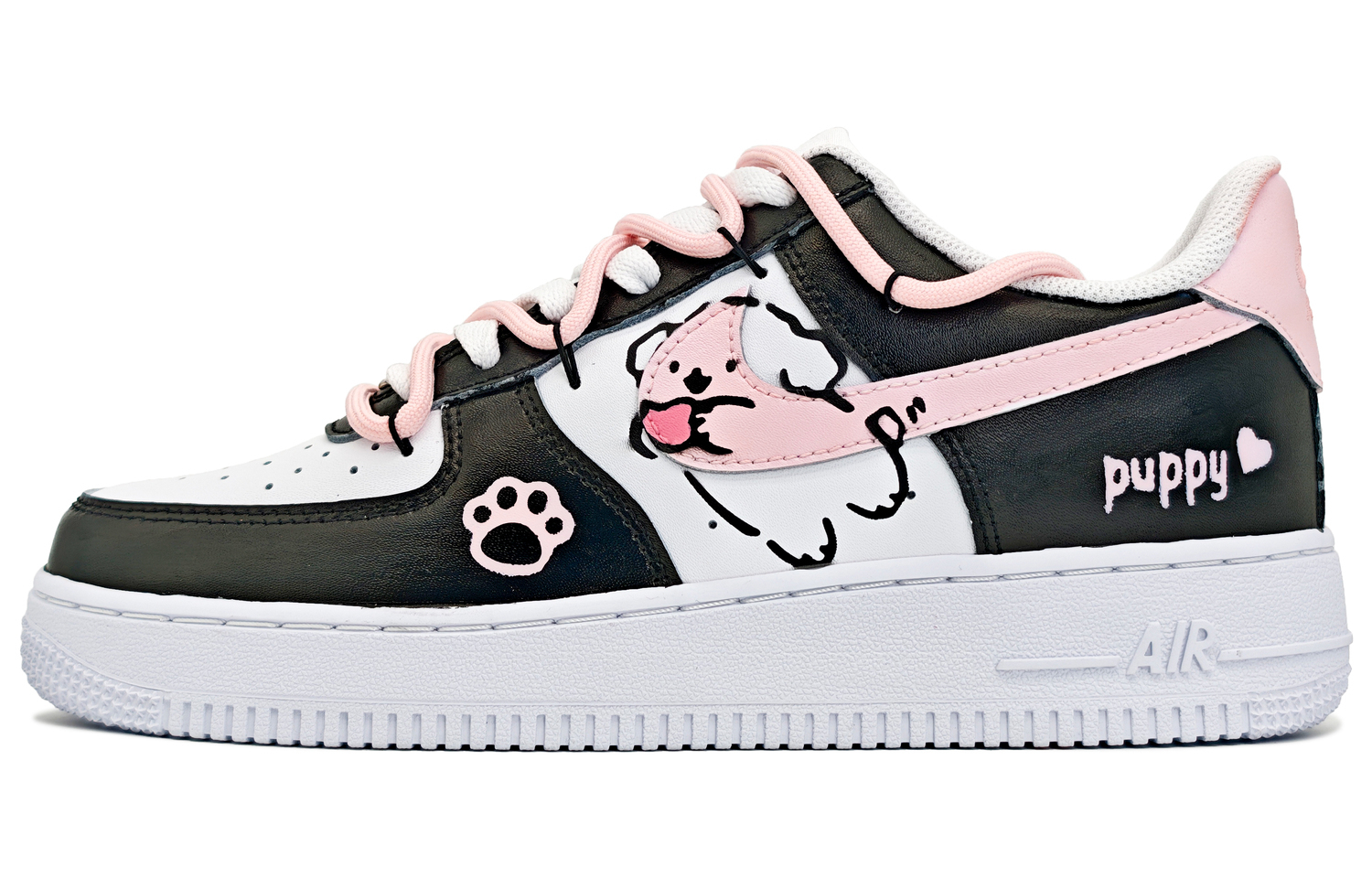 

Кроссовки для скейтбординга Air Force 1 Kids Nike, черный