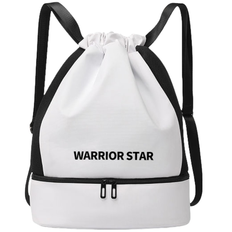 

Спортивная сумка Warrior из полиэстера большого размера унисекс, черно-белая