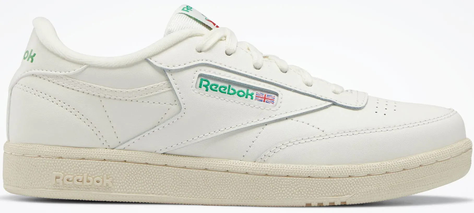 Классические кроссовки Reebok "CLUB C" Reebok Classic, цвет Chalk/Chalk/Glegrn — фото 4