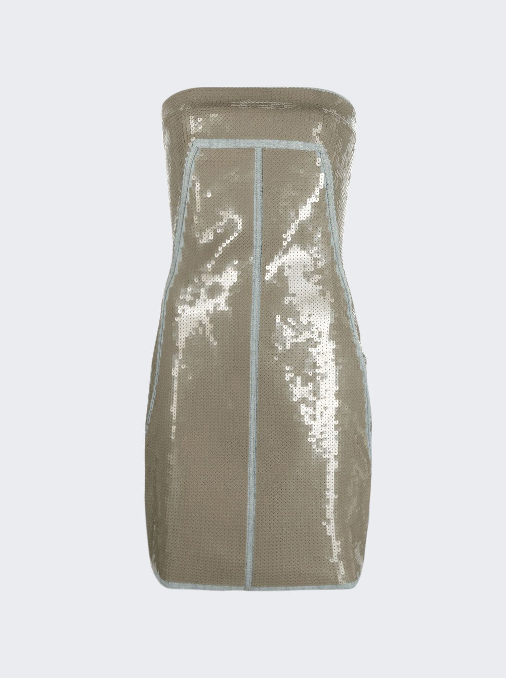 

Вышитое платье-бюстье Rick Owens, цвет blue and dust