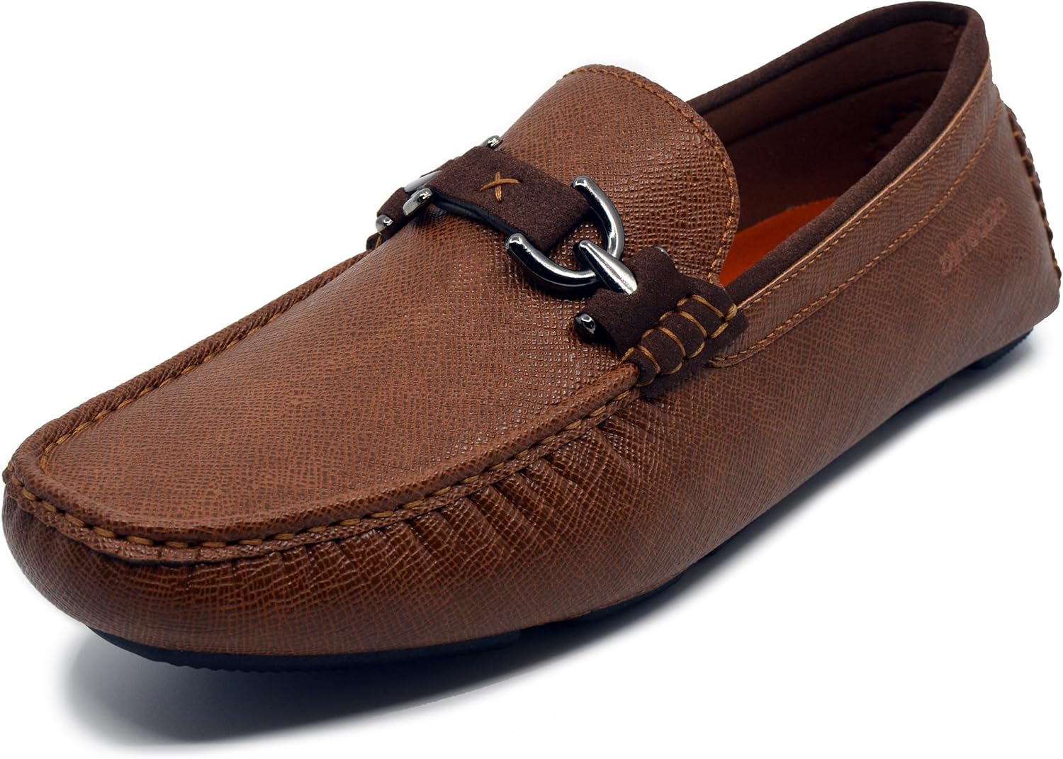 

Мужские лоферы с пряжкой и битом AKADEMIKS с амортизирующей стелькой из памяти формы, Tan B