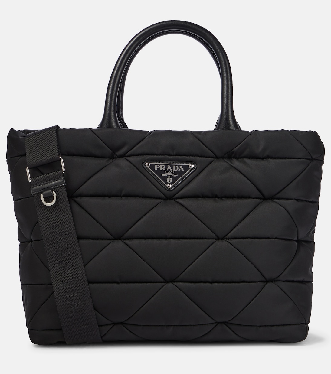 

Сумка-тоут Re-Nylon стёганая Prada, черный