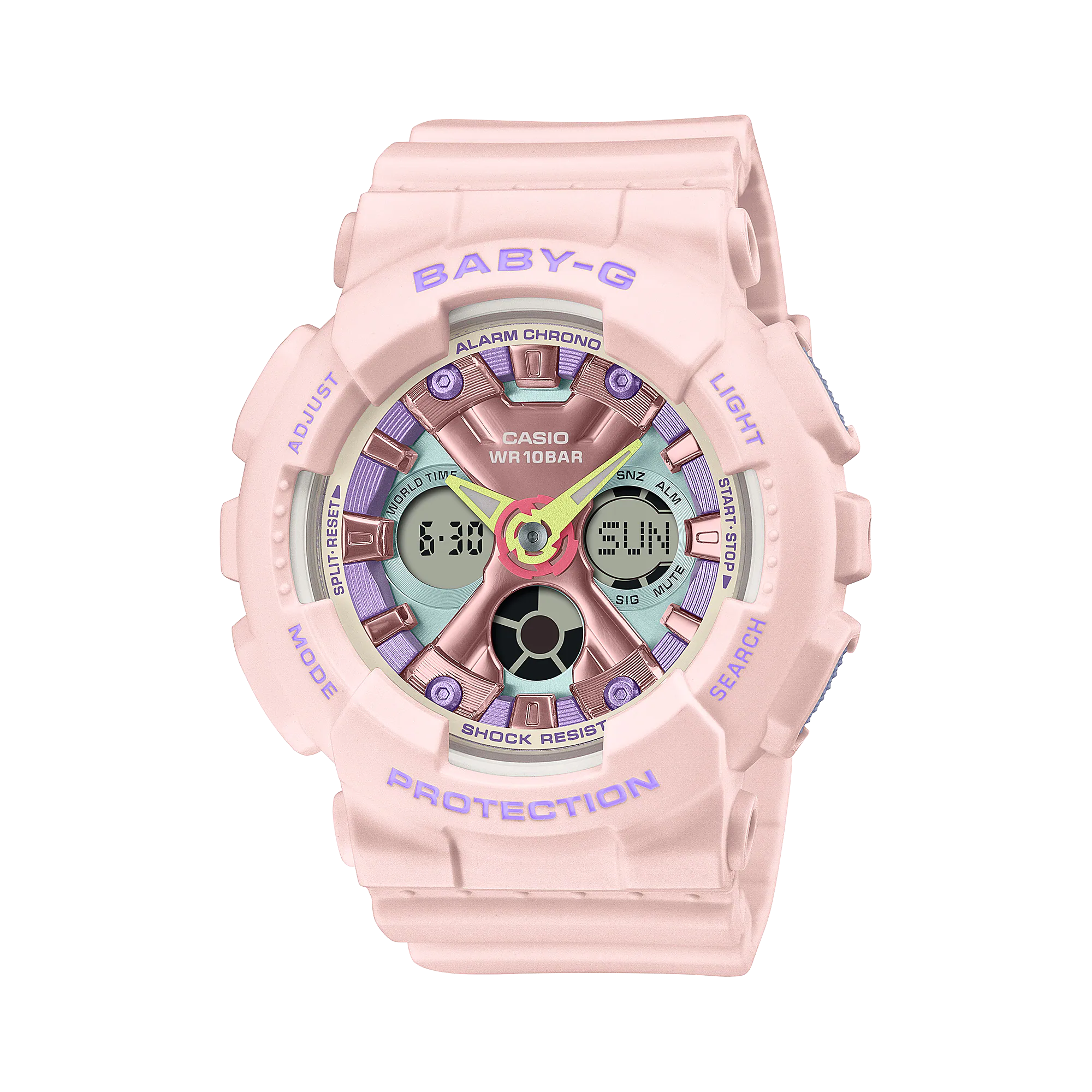 

Женские часы BABY-G розовые BA-130PM-4APR CASIO, розовый