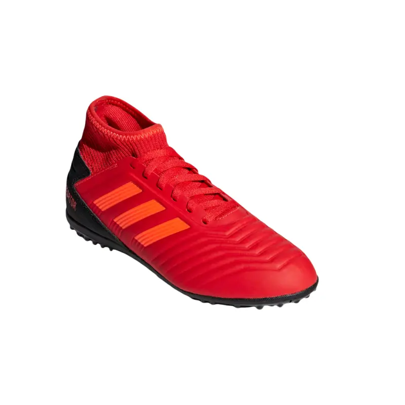 Adidas Детские футбольные бутсы Predator Tango 193 с низким верхом, противоскользящие, износостойкие, красно-черные — фото 4