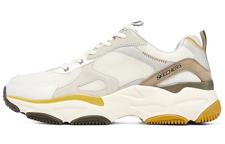 

Кроссовки мужские толстые низкие белые/желтые Skechers, Желтый, Кроссовки мужские толстые низкие белые/желтые Skechers
