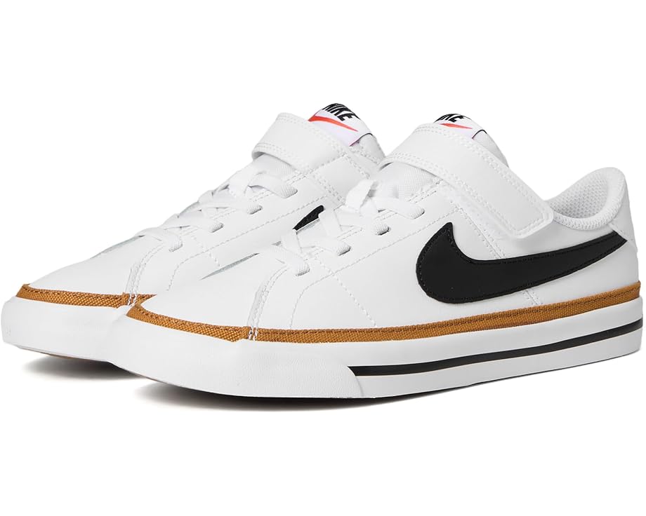 

Детские кроссовки Nike Kids Court Legacy (Little Kid), White/Black/Desert Ochre/Gum Light Brown