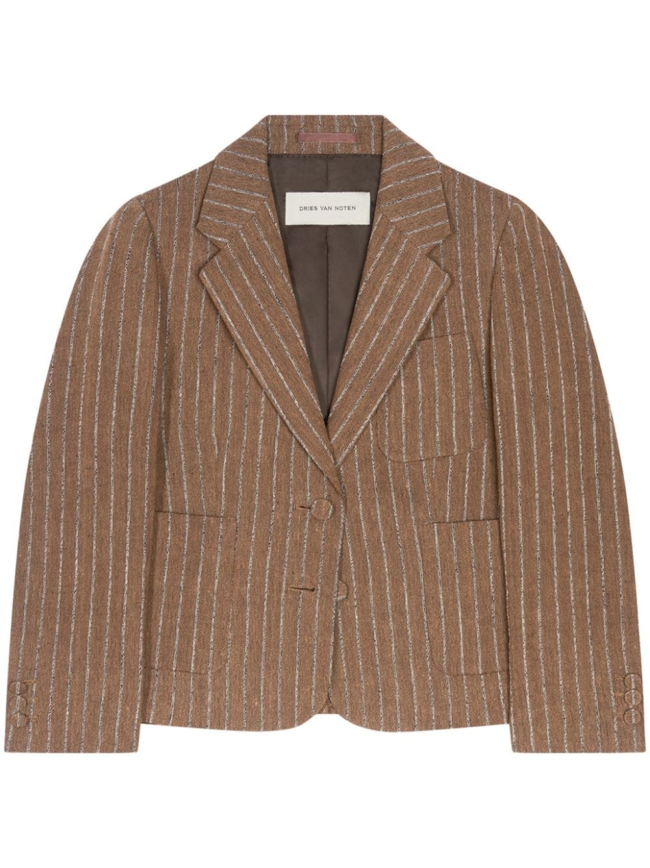

DRIES VAN NOTEN укороченный пиджак, коричневый