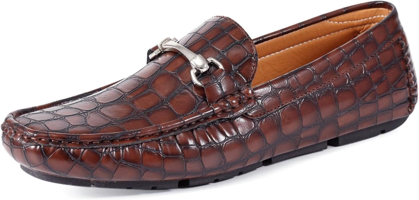 

Мужские мокасины Amali Cola, Titus Brown Croco