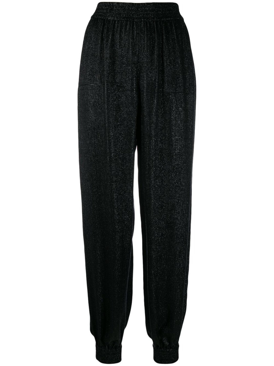

Saint Laurent брюки из ткани ламе, черный
