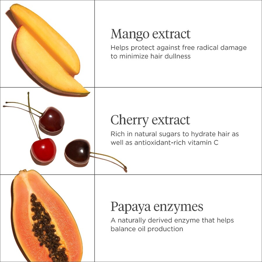 Шампунь и кондиционер Superfoods Mango + Cherry Balancing для контроля жирности кожи Briogeo — фото 4
