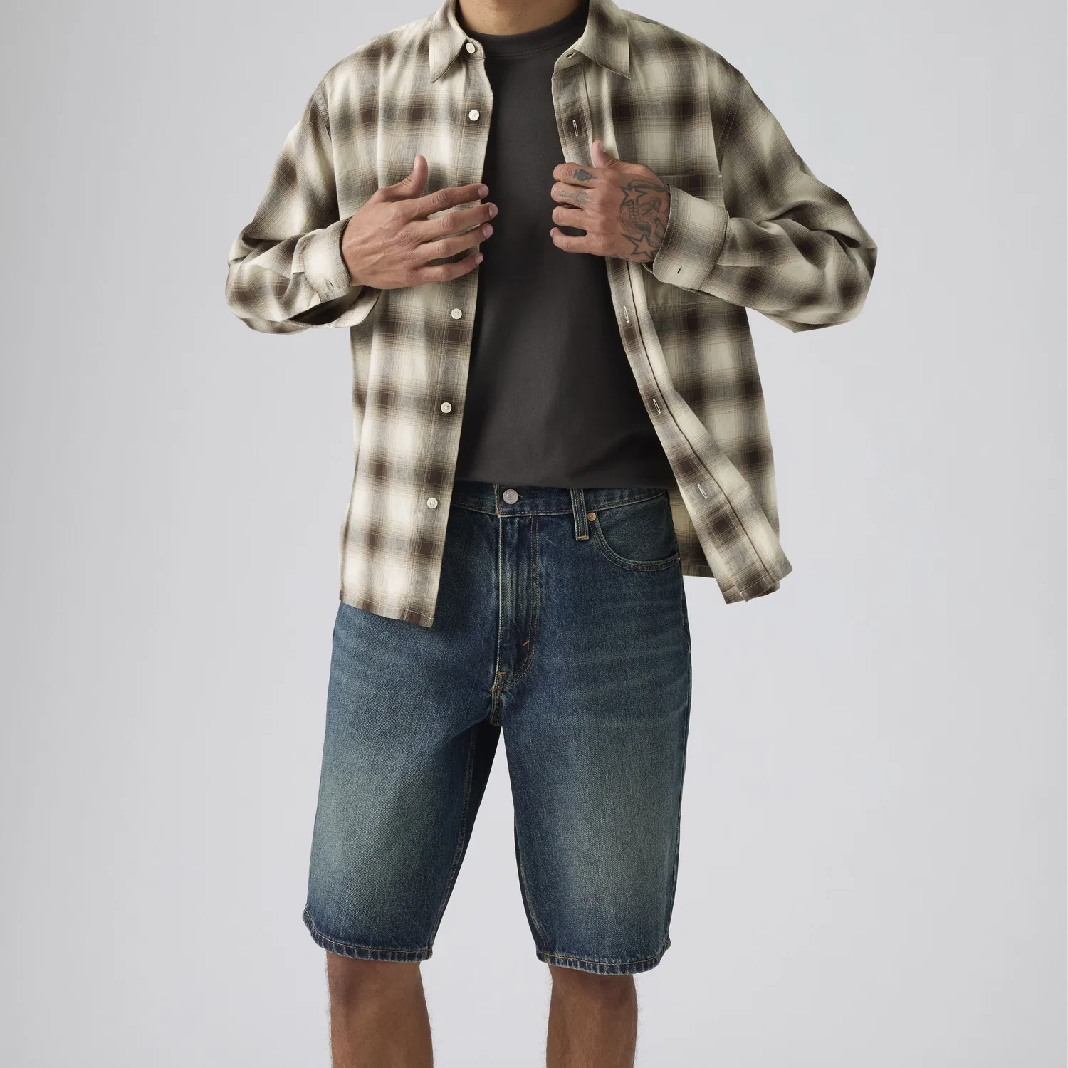 469 Свободные мужские шорты 12 дюймов Levi's, Dark Wash — фото 2