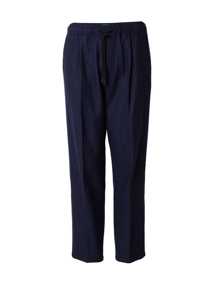 

Обычные плиссированные брюки UNITED COLORS OF BENETTON, темно-синий