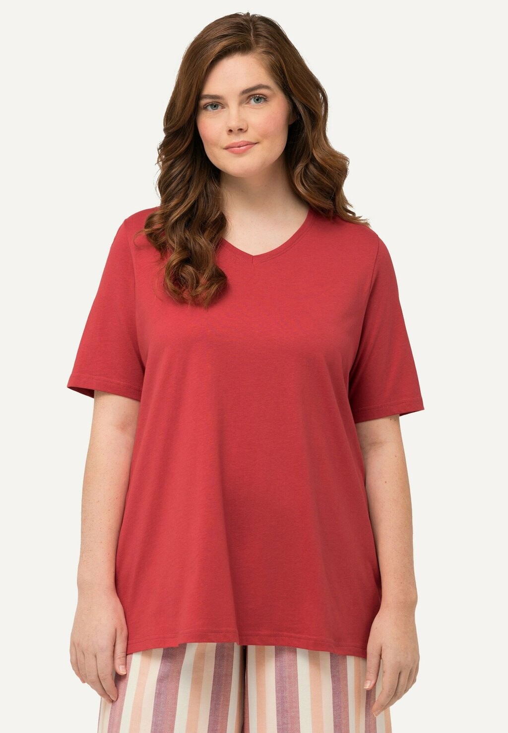 

Базовая футболка GRANDES TAILLES LOT DE 2 Ulla Popken, коралловый