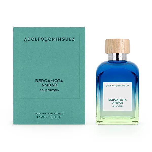 Туалетная вода для мужчин Agua Fresca Bergamota Ambar Adolfo Dominguez, 200 ml — фото 2