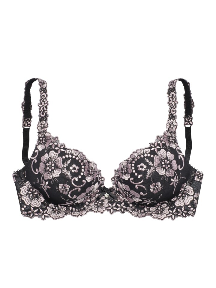 

Бюстгальтер пуш-ап LASCANA Push-up-BH, цвет schwarz-rose