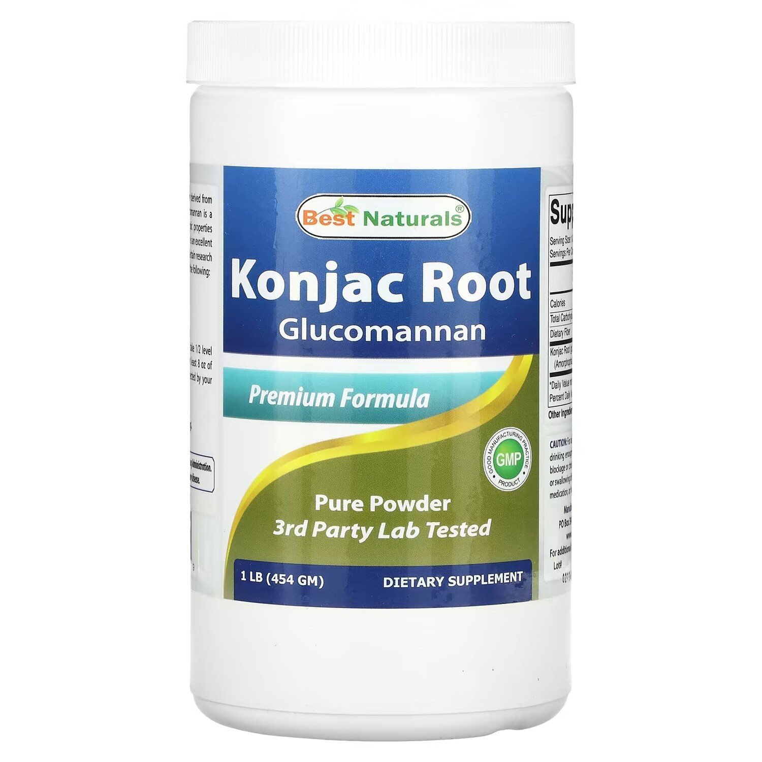 

Глюкоманнан из корня конжака Best Naturals, 454 г
