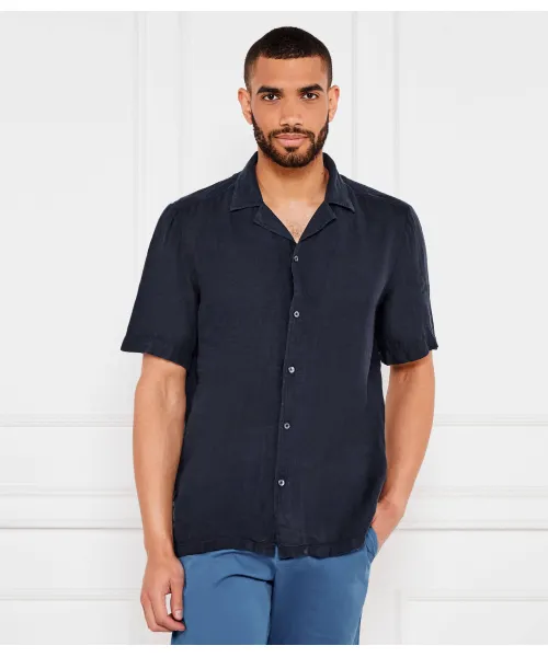 

Льняная рубашка Rayer_m Regular fit Boss Orange, синий
