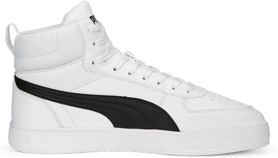 Детские кроссовки Puma Caven 2.0 Mid Trainers, Puma White Puma Black Vapor Gray Puma Gold — фото 3