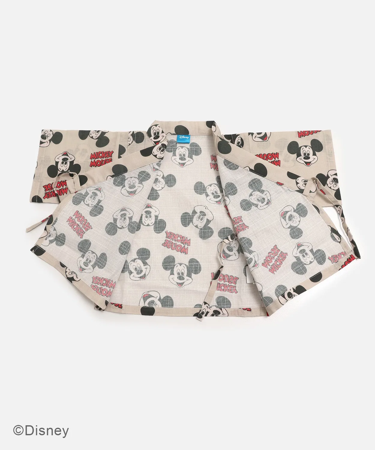 Детская пижама юката Disney Mickey Mouse, хлопок, кремовый — фото 4