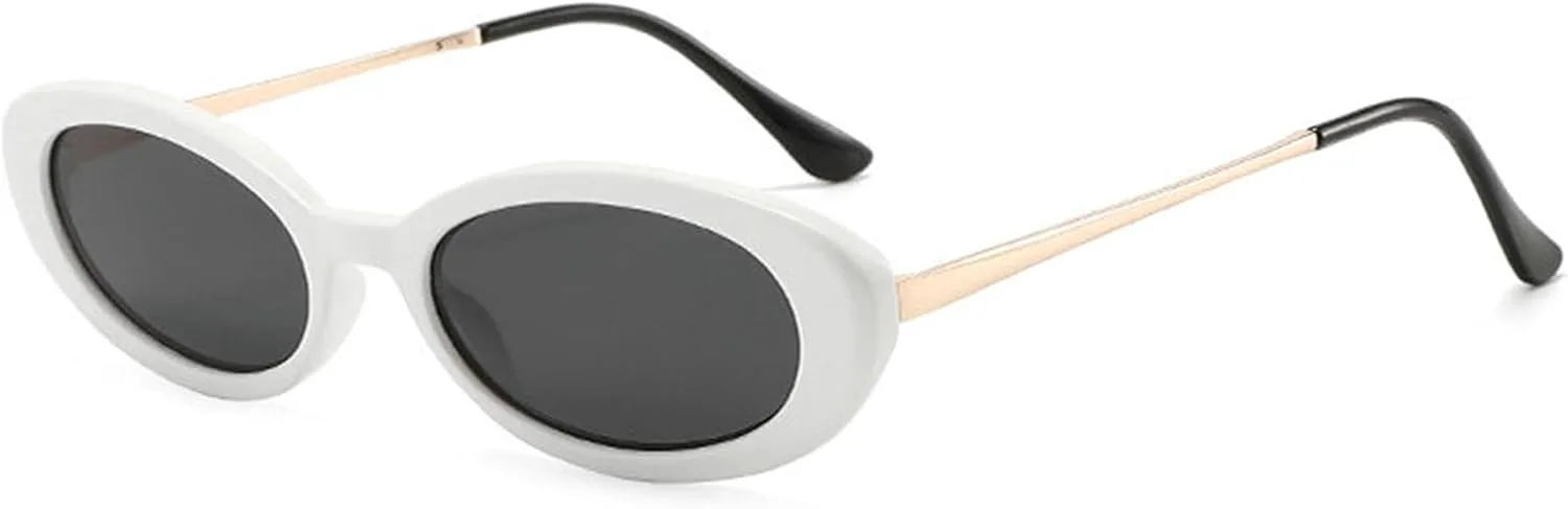 

Солнцезащитные очки Willochra овальной формы для женщин, дизайнерские солнцезащитные очки в стиле Y2K, модная металлическая оправа, овальная форма, защита UV400, C6