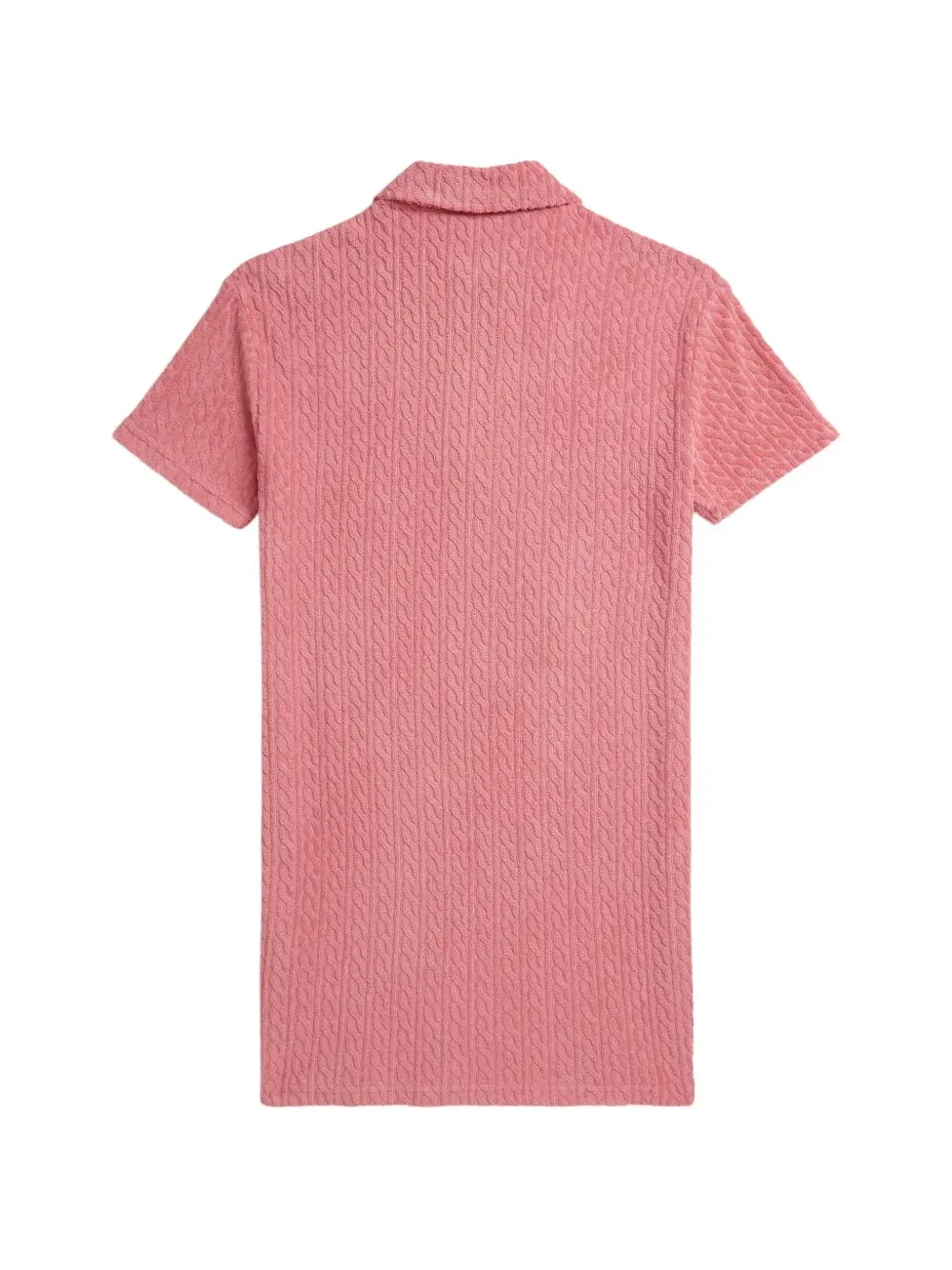 Рубашка поло фактурной вязки Polo Ralph Lauren Kids, розовый — фото 2