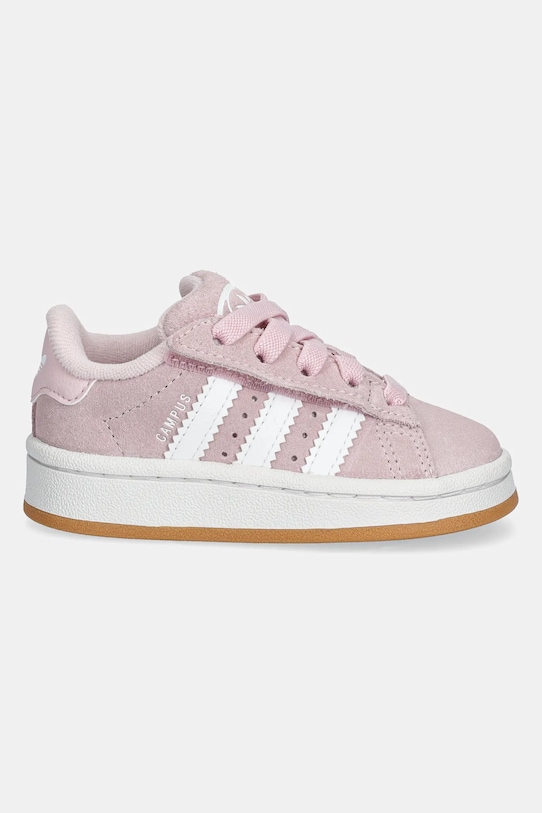 Детские замшевые кроссовки Campus 00s Adidas Originals, розовый — фото 2