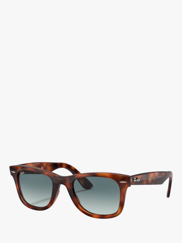 

Солнцезащитные очки rb4340 унисекс wayfarer Ray-Ban, цвет Red Havana/Blue Gradient