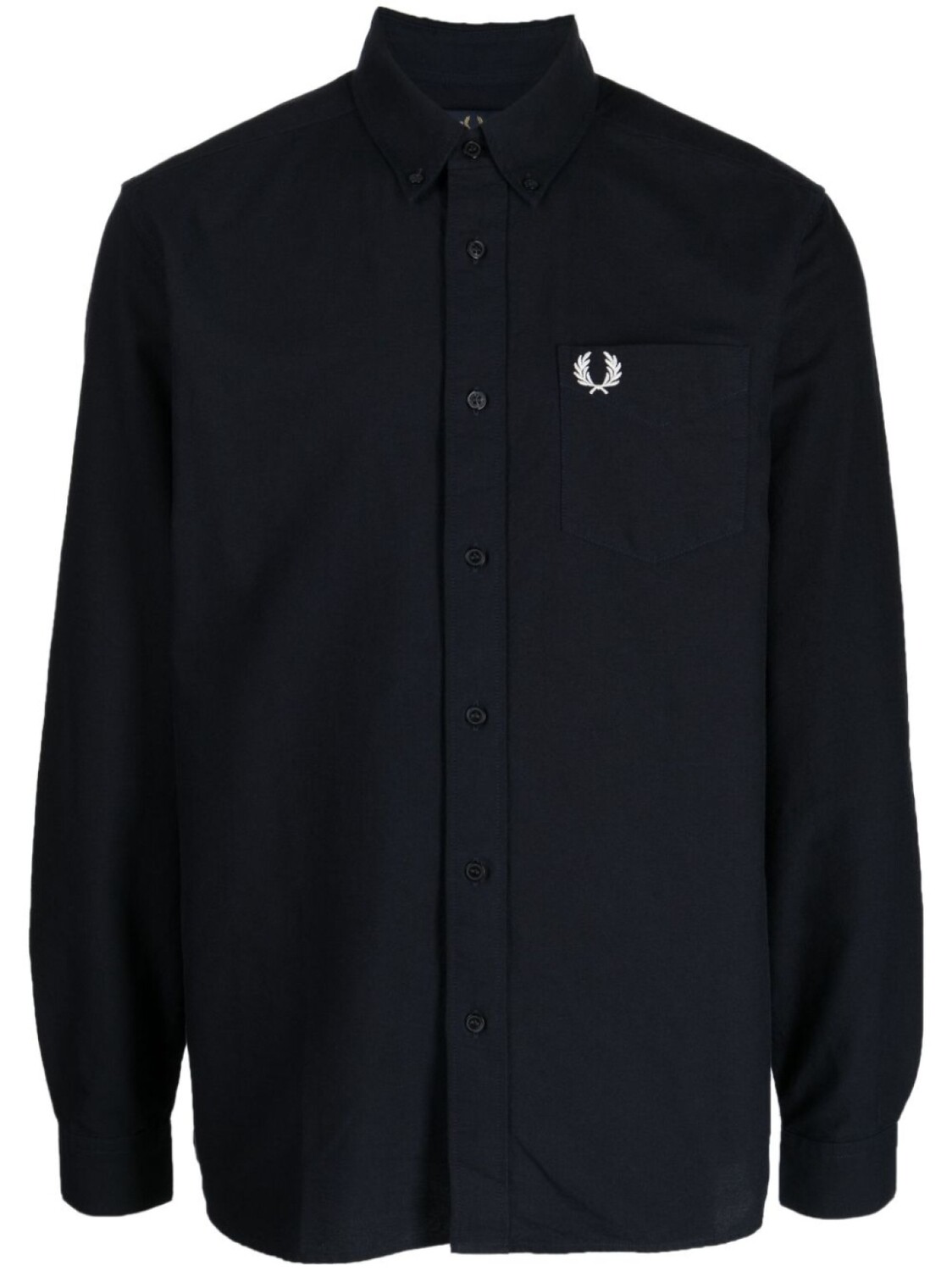 

Fred Perry рубашка оксфорд с вышитым логотипом, синий